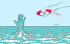 Cartoon: Rettung für das Meer (small) by Erl tagged politik,ökologie,schutz,ozean,meer,hochsee,hochseeschutzabkommen,vereinte,nationen,un,artenschutz,klimaschutz,rettungsring,rettung,karikatur,erl