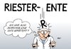 Cartoon: Riester-Rente (small) by Erl tagged riester,rente,altersvorsorge,privat,flop,ente,füttern,versicherung,bank,rentner