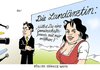 Cartoon: Röslers stärkste Waffe (small) by Erl tagged rösler,gesundheit,gesundheitsminister,arzt,landarzt,ärzte,landärzte,mangel,landärztin,fernsehen,christine,neubauer,gemeinschaftspraxis