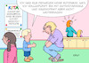 Cartoon: Rotznasen (small) by Erl tagged politik,gesellschaft,familie,mutter,vater,kind,corona,virus,pandemie,kita,schließung,öffnung,hygiene,regeln,schnupfennase,abholung,betreuung,problem,beruf,karikatur,erl