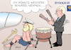 Cartoon: Ryanair kompromissbereit (small) by Erl tagged politik,fluggesellschaft,airline,billigflieger,ryanair,streik,piloten,arbeitsbedingungen,mies,sklavenhaltung,ausbeutung,personal,arbeitnehmer,gewerkschaft,cockpit,arbeitsrecht,irland,unternehmer,michael,leary,sklavenhalter,trommel,sklaven,ketten,karikatur,erl