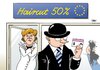 Cartoon: Salon Angela (small) by Erl tagged euro,krise,schulden,griechenland,eu,gipfel,schuldenschnitt,haircut,50,prozent,bank,banken,bundeskanzlerin,angela,merkel,verhandlungen,friseur,schere