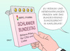 Cartoon: Schlankheitspillen (small) by Erl tagged politik,regierung,koalition,ampel,spd,grüne,fdp,bundestag,verabschiedung,wahlrecht,wahlrechtsreform,verkleinerung,nachteil,csu,linke,direktmandate,klage,karlsruhe,bundesverfassungsgericht,schlankheitspillen,bittere,pillen,risiken,nebenwirkungen,karikatur,erl