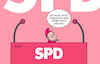 Cartoon: Scholz (small) by Erl tagged politik,partei,spd,sozialdemokraten,parteitag,bundesregierung,ampel,umfragetief,umfragekeller,bundeskanzler,olaf,scholz,unbeliebt,krisen,kommunikation,mangelhaft,aufgabe,rede,mitreißend,groß,gartenzwerg,redner,rednerpult,karikatur,erl