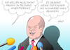 Cartoon: Scholz Investitionen (small) by Erl tagged politik,finanzminister,olaf,scholz,spd,schwarze,null,keine,neuverschuldung,abbau,schulden,investitionen,geringer,erwartung,koalitionsvertrag,große,koalition,groko,bildung,kinder,infrastruktur,verkehr,digitales,gesundheit,kurs,vorgänger,wolfgang,schäuble,cdu,csu,geld,finanzen,karikatur,erl