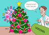 Cartoon: Schonfrist (small) by Erl tagged politik,corona,vorus,pandemie,covid19,fünfte,welle,omikron,expertenrat,lockdown,karl,lauterbach,gesundheitsminister,verschiebung,weihnachten,schonfrist,weihnachtsbaum,christbaum,karikatur,erl