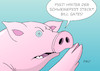 Cartoon: Schweinepest (small) by Erl tagged politik,schweinepest,deutschland,krankheit,tier,mensch,corona,virus,pandemie,covid19,verschwörungstheorie,urheber,bill,gates,milliardär,impfstoff,microchips,qanon,karikatur,erl