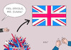 Cartoon: Schweres Puzzle (small) by Erl tagged politik,großbritannien,gb,uk,rücktritt,premierministerin,liz,truss,vorgänger,boris,johnson,theresa,may,tories,brexit,rechtspopulismus,unfähigkeit,chaos,puzzle,schwer,flagge,daumendrücken,rishi,sunak,premierminister,karikatur,erl