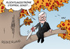 Cartoon: Seehofer I (small) by Erl tagged koalitionsgipfel,regierung,koalition,schwarz,rot,cdu,csu,spd,flüchtlinge,flüchtlingsfrage,obergrenze,transitzonen,grenzen,schließung,kontrolle,merkel,gabriel,seehofer,ultimatum,ast,säge,baum,herbst,laub,karikatur,erl