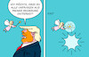 Cartoon: Sehr gute Fee (small) by Erl tagged politik,usa,präsident,trump,entlassung,justizministerin,pam,bondi,unfähigkeit,fee,wunsch,karikatur,erl