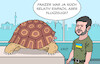 Cartoon: Selenskyj bei Scholz (small) by Erl tagged politik,krieg,angriff,überfall,russland,ukraine,gegenoffensive,präsident,wolodymyr,selenskyj,besuch,europa,partner,berlin,bundeskanzler,olaf,scholz,waffenlieferungen,panzer,flugzeuge,schildkröte,karikatur,erl