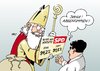 Cartoon: Sigmar Gabriel (small) by Erl tagged spd,partei,parteitag,vorsitz,wiederwahl,sigmar,gabriel,verluste,leicht,abgenommen,nikolaus,geschenk