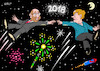 Cartoon: Silvester (small) by Erl tagged silvester,neujahr,feiern,feuerwerk,böller,kracher,raketen,feinstaub,2017,2018,jahr,jahresrückblick,bundestagswahl,regierung,regierungsbildung,jamaika,scheitern,aus,neuauflage,groko,große,koalition,schwarz,rot,cdu,csu,spd,bundeskanzlerin,angela,merkel,martin,schulz,fdp,afd,mond,sterne,karikatur,erl