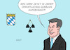 Cartoon: Söder-Erlass (small) by Erl tagged politik,energie,deutschland,ausstieg,atomenergie,atomkraft,kernenergie,kernkraft,abschaltung,atomkraftwerke,akw,markus,söder,csu,bayern,festhalten,alleingang,betrieb,isar,kreuzerlass,karikatur,erl