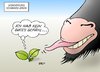 Cartoon: Sondierung Schwarz-Grün (small) by Erl tagged wahl,sieger,wahlsieger,cdu,csu,regierung,regierungsbildung,koalition,sondierung,gespräch,grüne,schwarz,grün,skepsis,pflanze,ziege,ziegenbock,fressen