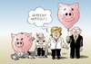 Cartoon: Sparhaushalt (small) by Erl tagged haushalt,sparhaushalt,sparen,ungerecht,verteilung,lasten,belastungen,vermutung,planung,merkel,schäuble,sparschwein