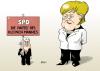 Cartoon: SPD (small) by Erl tagged spd cdu umfragewerte kanzlerkandidat kanzlerin steinmeier merkel wahl wahlkampf