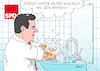 Cartoon: SPD Hartz IV (small) by Erl tagged politik,spd,agenda,2010,hartz,iv,distanzierung,alternative,solidarisches,grundeinkommen,arbeitsminister,sozialminister,hubertus,heil,händewaschen,arme,armut,solidarität,sozialstaat,wähler,umfragetief,karikatur,erl