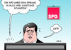 Cartoon: SPD Landtagswahlen (small) by Erl tagged landtagswahlen,baden,württemberg,rheinland,pfalz,sachsen,anhalt,spd,vorsitzender,sigmar,gabriel,führungsschwäche,verluste,sprung,landtag,fünf,prozent,hürde,erleichterung,fernsehen,karikatur,erl