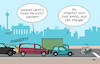 Cartoon: Staubericht (small) by Erl tagged verkehr,adac,staubericht,erfassung,stau,staus,auto,autos,straßen,deutschland,politik,bundesregierung,ampel,spd,grüne,fdp,streit,entfremdung,behinderung,vorankommen,karikatur,erl