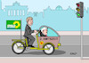 Cartoon: Steinmeier (small) by Erl tagged politik,bundespräsident,frank,walter,steinmeier,zweite,amtszeit,zustimmung,bündnis90,die,grünen,grüne,lastenfahrrad,umwelt,anti,akw,bewegung,wirtschaftsminister,robert,habeck,karikatur,erl