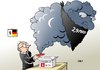 Cartoon: Steuer-CD (small) by Erl tagged steuerbetrug,steuer,cd,schwarzgeld,schweiz,bank,ubs,deutschland,staatsanwalt,finanzminister,nrw,milliarden,flaschengeist,justiz