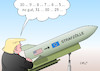 Cartoon: Strafzölle Aufschub II (small) by Erl tagged politik,usa,präsident,donald,trump,rechtspopulismus,nationalismus,handelsbarrieren,strafzölle,stahl,aluminium,eu,reaktion,gegenmaßnahmen,eskalation,handelskrieg,wirtschaft,handel,freihandel,geld,aufschub,countdown,rakete,bombe,europa,karikatur,erl