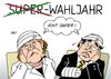 Cartoon: Super-Wahljahr (small) by Erl tagged superwahljahr,wahl,landtagswahl,bürgerschaftswahl,bundesregierung,koalition,schwarz,gelb,niederlage,niederlagen,merkel,rösler,bundeskanzlerin,vizekanzler,wirtschaftsminister,vorsitz,cdu,fdp,partei,parteichef