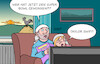 Cartoon: Super Bowl (small) by Erl tagged politik,sport,usa,finale,american,football,profiliga,national,league,nfl,gast,superstar,taylor,swift,sängerin,wahlempfehlung,joe,biden,demokraten,konflikt,republikaner,fernsehen,übertragung,deutschland,nacht,morgen,karikatur,erl