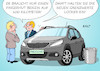 Cartoon: SUV (small) by Erl tagged politik,wirtschaft,industrie,umwelt,ökonomie,ökologie,eu,klimaschutz,grenzwerte,co2,abgase,auto,neuwagen,verschärfung,protest,autobauer,autoindustrie,drohung,gefahr,arbeitsplätze,abbau,jobs,jobverlust,dieselskandal,betrug,software,klimagipfel,kattowitz,beschlüsse,umsetzung,karikatur,erl