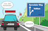 Cartoon: Synodaler Weg (small) by Erl tagged politik,religion,glaube,kirche,katholisch,bischöfe,deutschland,synodaler,weg,streit,fortschritt,tradition,nähe,weltkirche,vatikan,papst,papamobil,stopp,ausfahrt,bitte,folgen,auto,autobahn,straße,karikatur,erl