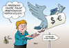 Cartoon: Syrien (small) by Erl tagged syrien,flüchtlinge,geberkonferenz,geld,hilfe,brieftaube,friedenstaube,frieden,bundeskanzlerin,angela,merkel,karikatur,erl