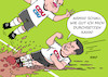 Cartoon: Teamplayer Söder (small) by Erl tagged politik,partei,cdu,csu,union,kanzlerkandidat,armin,laschet,nrw,ministerpräsident,bayern,markus,söder,umfragewerte,beliebtheit,basis,durchsetzungsfähigkeit,blutgrätsche,foulspieler,foul,mannschaft,team,teamplayer,fußball,sport,karikatur,erl