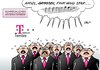 Cartoon: Telekom-Drossel (small) by Erl tagged deutsche,telekom,gesellschaft,aktiengesellschaft,ag,telefon,internet,flatrate,daten,datenmenge,drosselung,drossel,leitung,kommunikation,urteil,gericht,rechtswidrig,tenor,tenöre,chor,lied,amsel,fink,star,art,artensterben