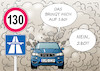 Cartoon: Tempolimit (small) by Erl tagged politik,auto,verkehr,autobahn,vorschlag,tempolimit,130,stundenkilometer,geschwindigkeit,geschwindigkeitsbegrenzung,protest,autolobby,raser,einhaltung,klimaziele,co2,ausstoß,begrenzung,karikatur,erl