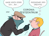 Cartoon: Testzentrum (small) by Erl tagged politik,corona,virus,pandemie,covid19,test,testzentrum,betreiber,privat,betrug,abrechnung,abrechnungsbetrug,krankenkasse,verbrechen,verdacht,karikatur,erl