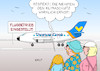 Cartoon: Thomas Cook (small) by Erl tagged politik,tourismus,reiseveranstalter,thomas,cook,insolvenz,pleite,einstellung,flugverkehr,einsparung,co2,klimawandel,erderwärmung,klima,klimaschutz,greta,thunberg,fliegen,karikatur,erl