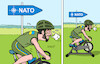 Cartoon: Tour de NATO (small) by Erl tagged politik,krieg,angriff,überfall,russland,ukraine,bitte,beitritt,nato,gipfel,aufnahme,schwierig,kriegspartei,sport,radsport,tour,de,france,rad,rennrad,fahrrad,ergometer,hometrainer,wolodymyr,selenskyj,karikatur,erl