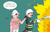 Cartoon: Tourismus (small) by Erl tagged politik,klima,klimawandel,erderwärmung,extremwetter,dürre,hitze,waldbrände,südeuropa,griechenland,rhodos,italien,sizilien,feuerwehr,einsatz,kampf,tourismus,urlaub,flug,flüge,co2,rauchen,feuer,karikatur,erl