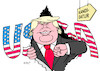 Cartoon: Trump (small) by Erl tagged politik,usa,wahl,midterms,midterm,elections,kongress,repräsentantenhaus,senat,republikaner,trumpisten,verschwörungstheorien,gefahr,demokratie,donald,trump,kandidatur,präsidentschaft,karikatur,erl