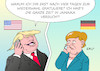 Cartoon: Trump Gratulation (small) by Erl tagged usa,präsident,donald,trump,verspätung,vier,tage,gratulation,wahlsieg,wiederwahl,bundeskanzlerin,angela,merkel,cdu,bundestagswahl,regierung,regierungsbildung,koalition,jamaika,schwarz,gelb,grün,csu,fdp,bündnis,90,die,grünen,sondierung,verhandlungen,karikatur,erl