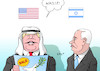 Cartoon: Trump Israel (small) by Erl tagged usa präsident donald trump reise nahost saudi arabien waffen verkauf deal strategie frieden israel ministerpräsident benjamin netanjahu irritation unberechenbarkeit friedenstaube prospekt angebot handel karikatur erl