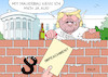 Cartoon: Trump mauert (small) by Erl tagged politik,usa,präsident,donald,trump,ukraine,affäre,geld,gefälligkeit,drohung,impeachment,amtsenthebung,verweigerung,zusammenarbeit,kongress,missachtung,recht,gesetz,mauern,mauer,mauerbau,weißes,haus,karikatur,erl