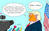Trump scherzt
