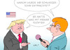 Cartoon: Trump Schwiegersohn (small) by Erl tagged politik,usa,präsident,donald,trump,schwiegersohn,jared,kushner,chefberater,weißes,haus,washington,sperre,zugang,geheiminformationen,informationen,sicherheit,risiko,sicherheitsrisiko,tochter,iwanka,medien,reporter,karikatur,erl