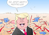 Cartoon: Trump startet durch (small) by Erl tagged usa,donald,trump,praesident,vereidigung,inauguration,amtsantritt,erster,arbeitstag,motivation,eifer,twitter,rechtspopulismus,hitzkopf,gefahr,wahlkampf,schlammschlacht,spaltung,vereinigung,karikatur,erl