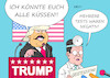 Cartoon: Trump Tests (small) by Erl tagged politik,usa,präsident,donald,trump,versagen,corona,virus,pandemie,erkrankung,covid19,wahlkampf,behauptung,immunität,bezwinger,sieger,hybris,geisteszustand,ärzte,coronatest,negativ,karikatur,erl