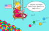 Cartoon: Trumps Ballsaal (small) by Erl tagged politik,usa,präsident,trump,allüren,könig,bau,ballsaal,weißes,haus,bällebad,kind,karikatur,erl