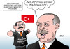 Cartoon: Türkei (small) by Erl tagged türkei,wahl,präsident,sieger,erdogan,ministerpräsident,marionette,handpuppe,macht,machtfülle,machtkonzentration