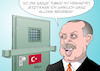 Cartoon: Türkei (small) by Erl tagged türkei,putsch,versuch,präsident,erdogan,säuberung,verhaftungen,militär,justiz,bildung,presse,journalisten,polizei,polizisten,gülen,bewegung,referendum,umbau,demokratie,präsidialsystem,alleinherrschaft,autokratie,gefängnis,karikatur,erl